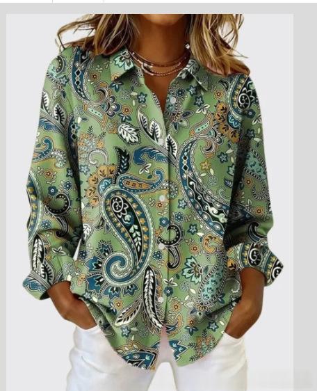 Casual And Fashionable Women's Long-sleeve Shirt