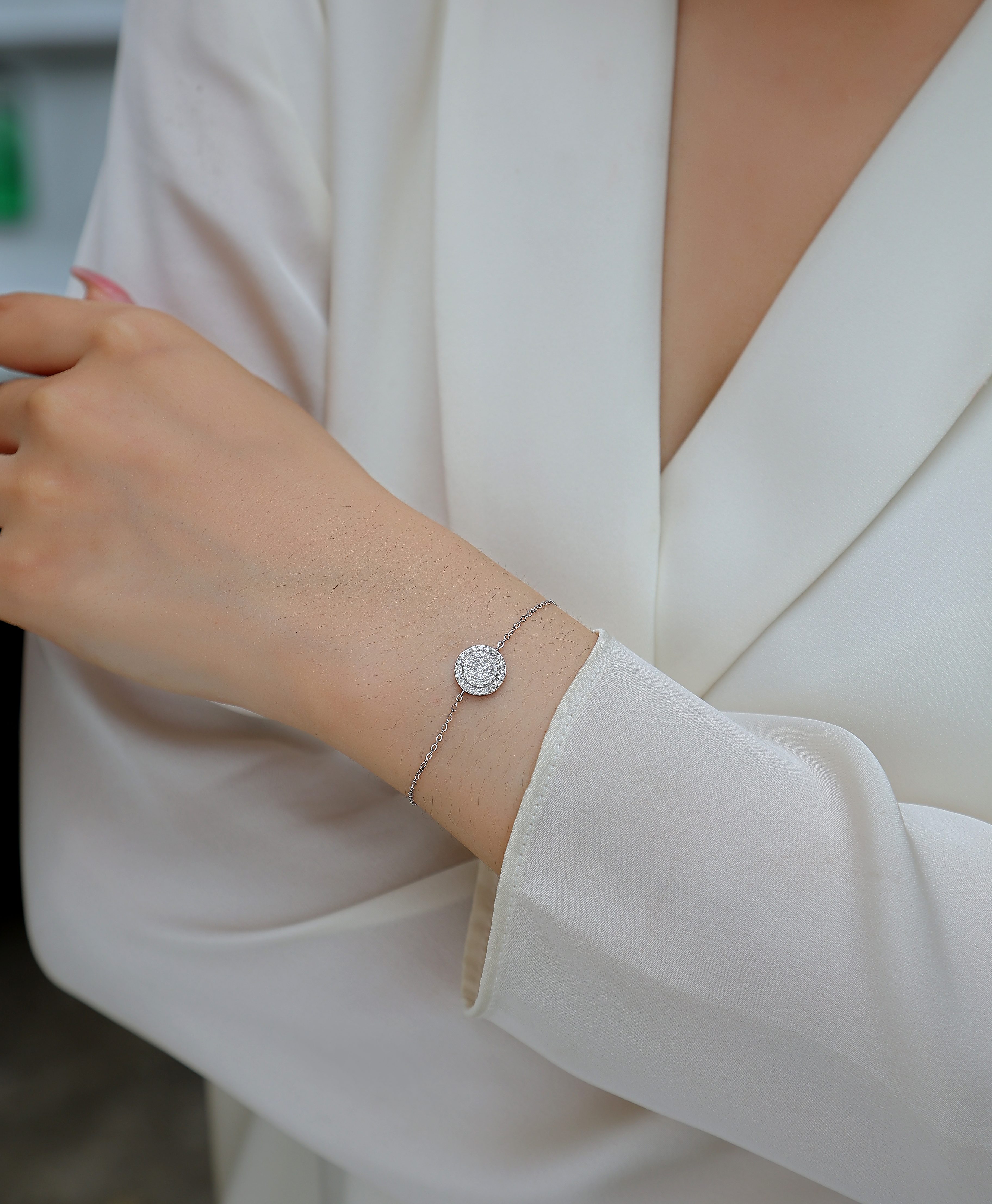 Chain Of Wealth - A Luxurious And Fashionable Light Luxury Jewelry Silver Bracelet And