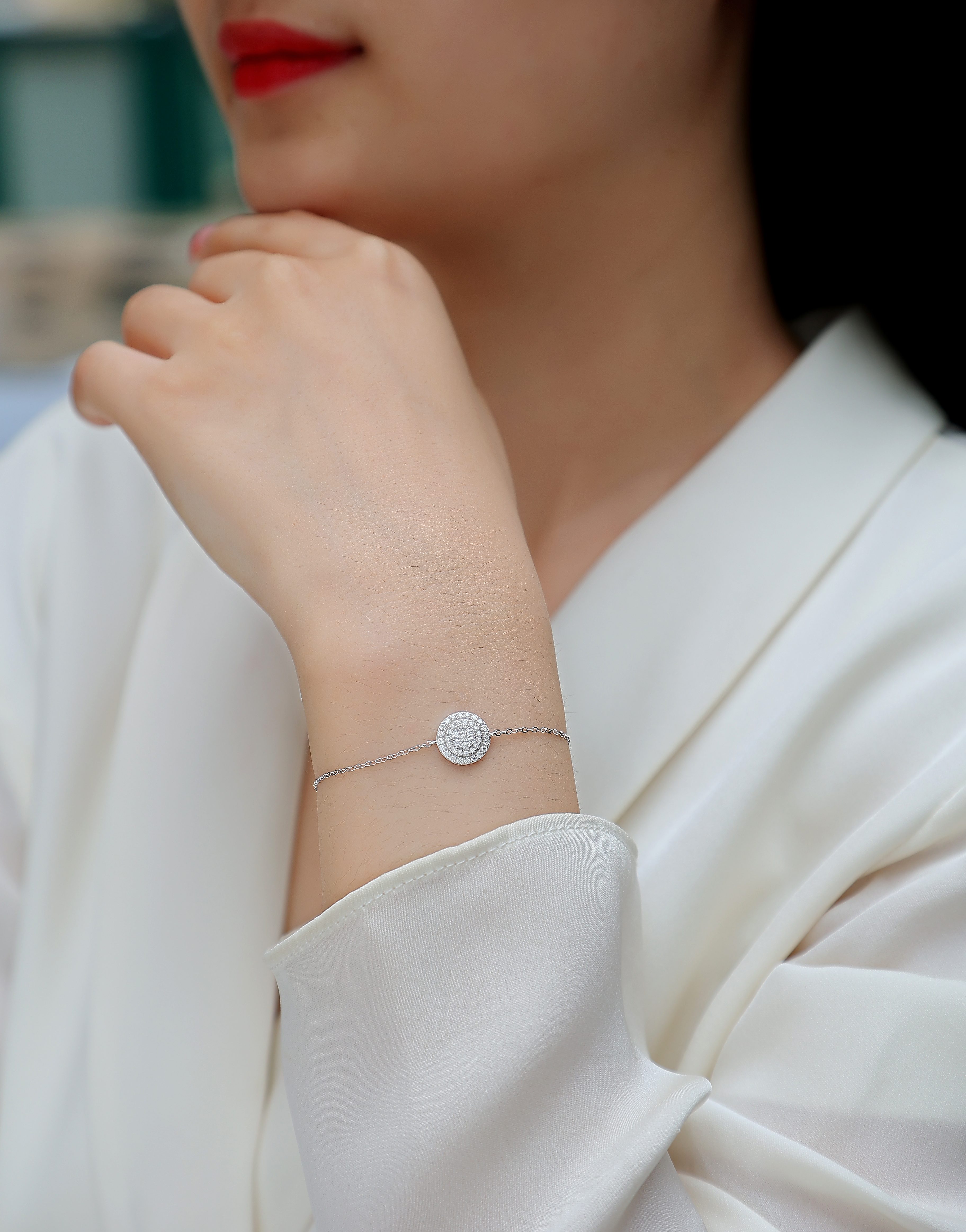 Chain Of Wealth - A Luxurious And Fashionable Light Luxury Jewelry Silver Bracelet And