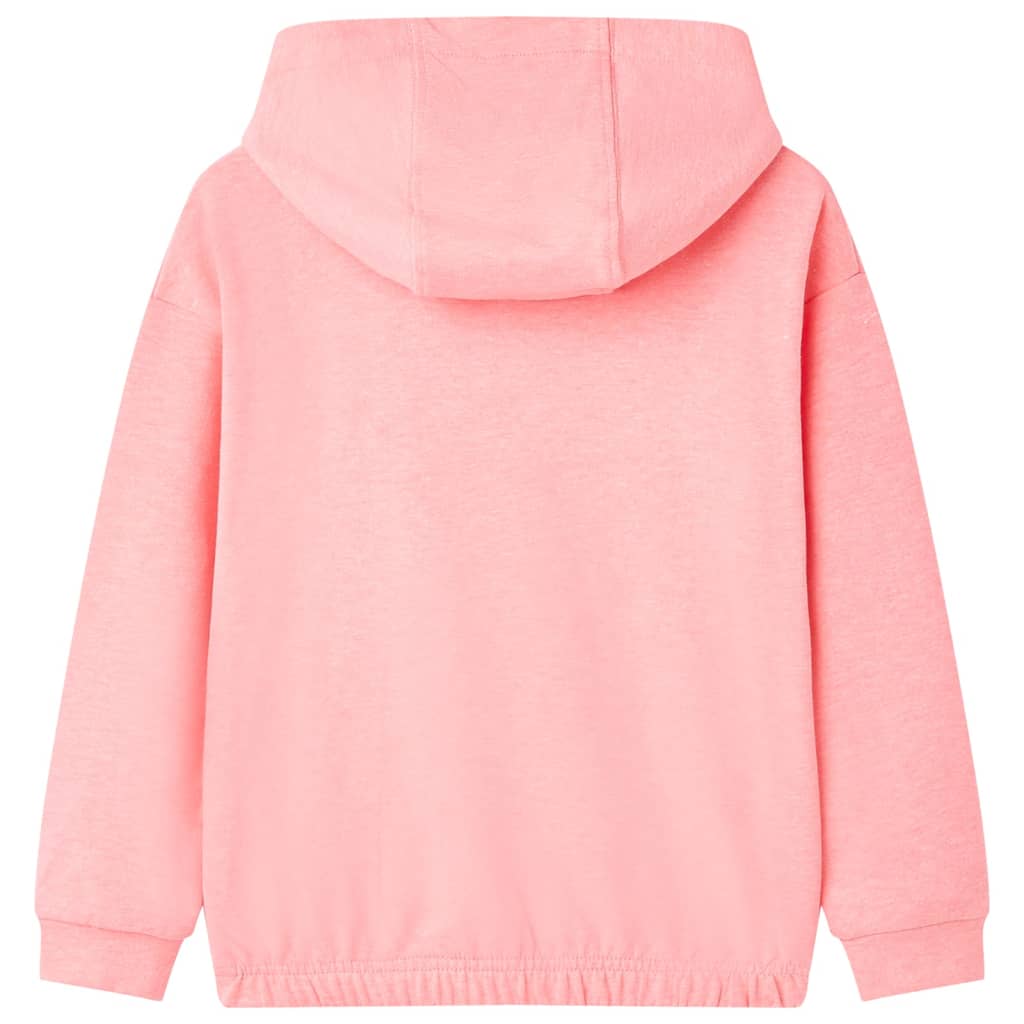 Hellrosa Kapuzenpullover für Kinder, Größe 104; Hellrosa Kapuzenpullover für Kinder, Größe 116; Kinder
