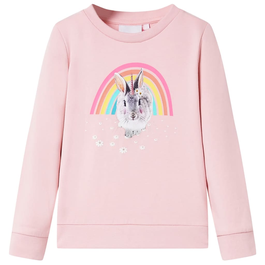 Kinder-Sweatshirt hellrosa 104 Kinder-Sweatshirt hellrosa 116 Kinder