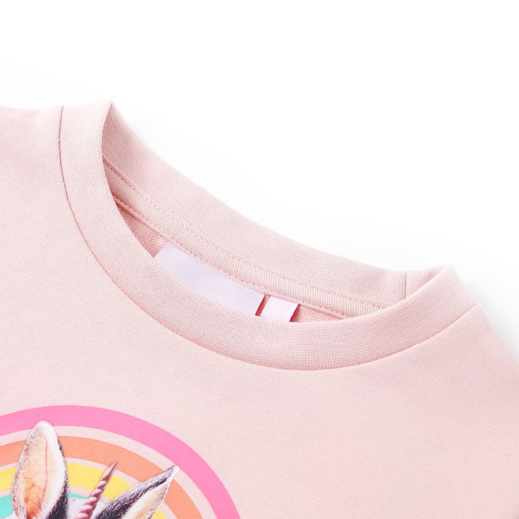 Kinder-Sweatshirt hellrosa 104 Kinder-Sweatshirt hellrosa 116 Kinder