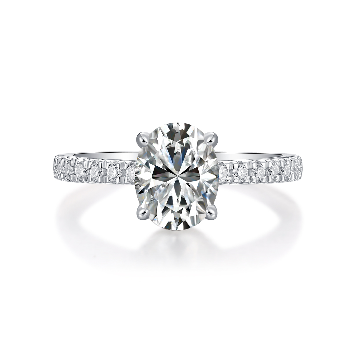 Cinderella - Set With Top-quality Moissanite, Silver And Platinum-plated Diamond Wedding