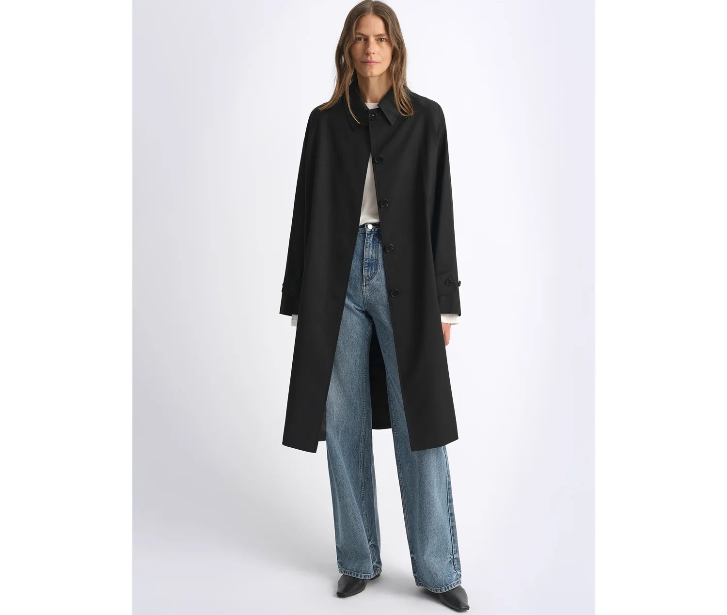 Classic Draping Straight Silhouette Autumn Trench Coat