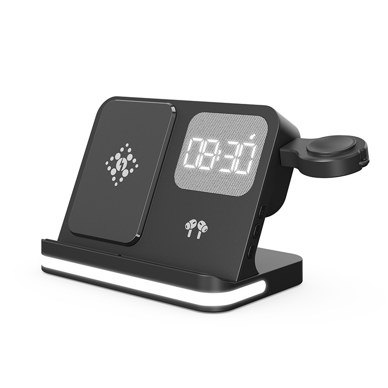 Wecker kompatibel mit Mobiltelefonen, Smartwatches, Kopfhörern und kabellosen Ladegeräten
