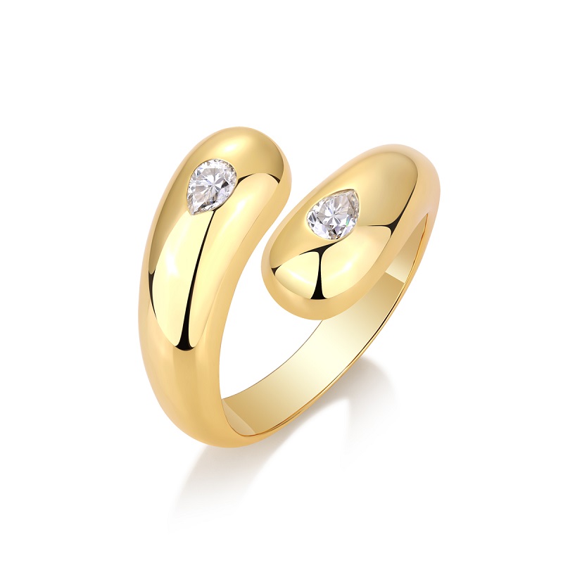Cloud - A Luxurious And Fashionable Light Luxury Jewelry Silver Ring Set With Top-quality