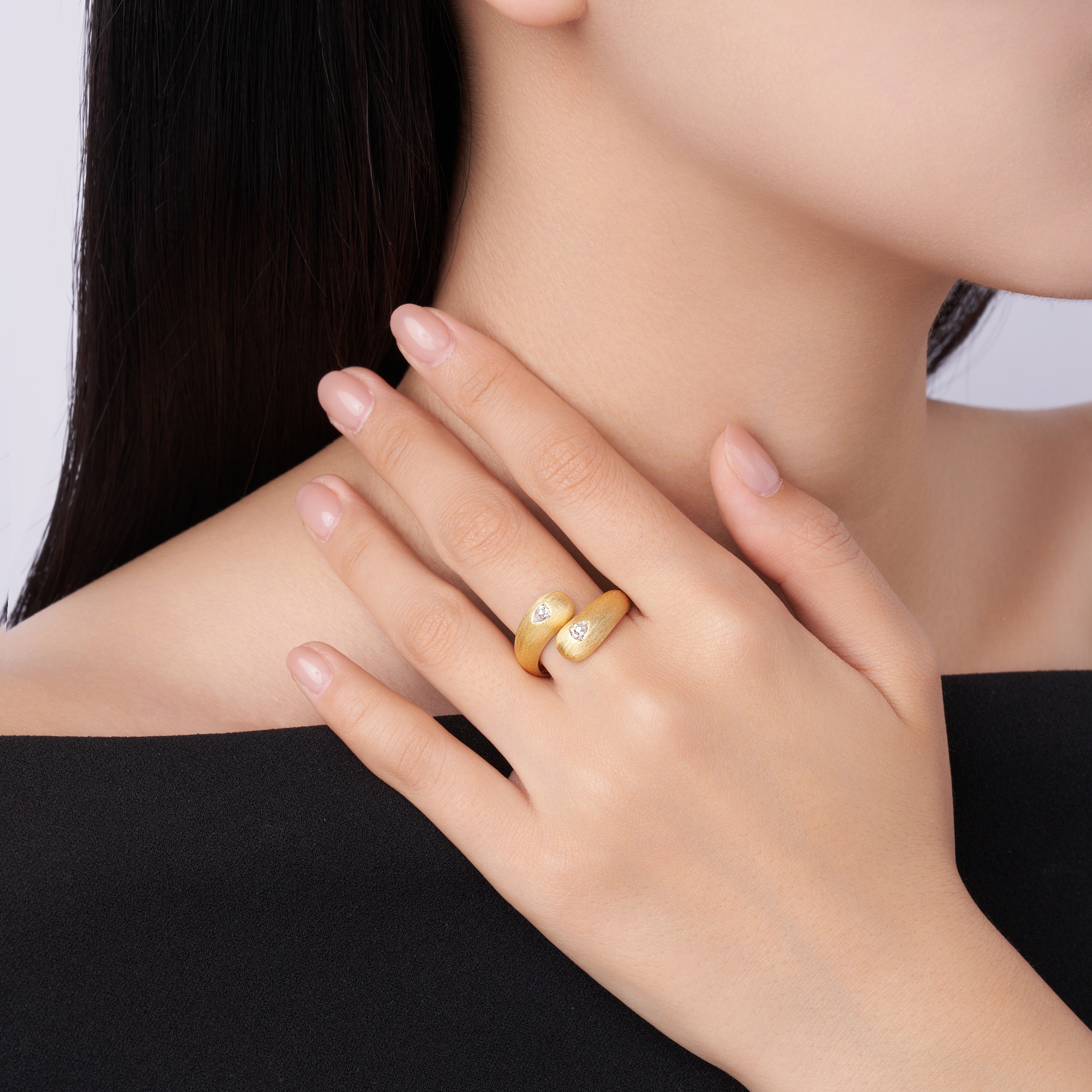 Cloud - A Luxurious And Fashionable Light Luxury Jewelry Silver Ring Set With Top-quality