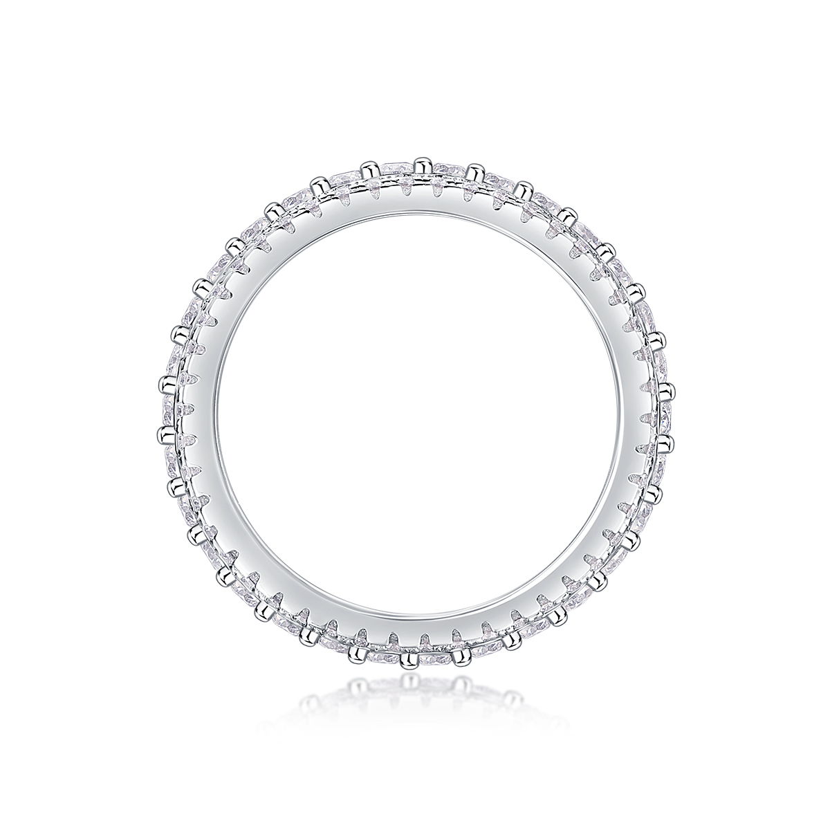 Cold Moonlight - Set With Top-quality Moissanite Silver And Platinum-plated Diamond