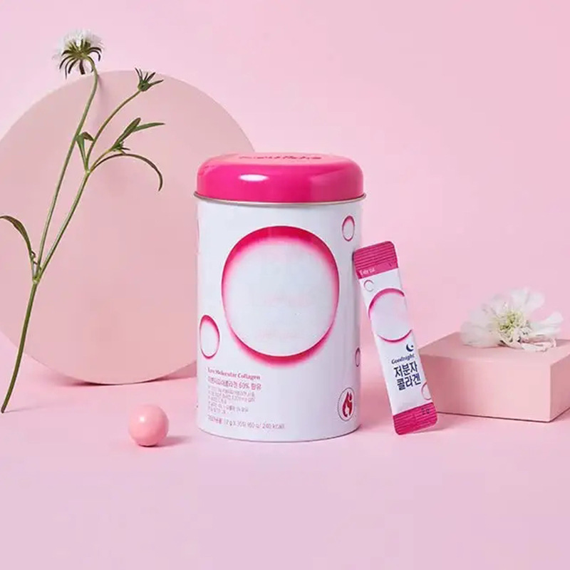 Collagen Supplement Mixed With Berry-flavored Protein