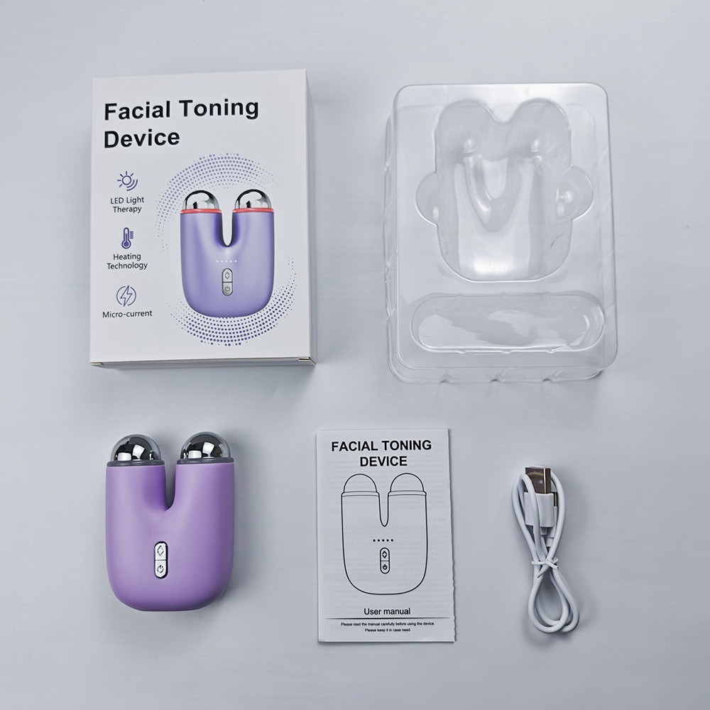 Color-light Vibration V-face Device Hot-compress Massager