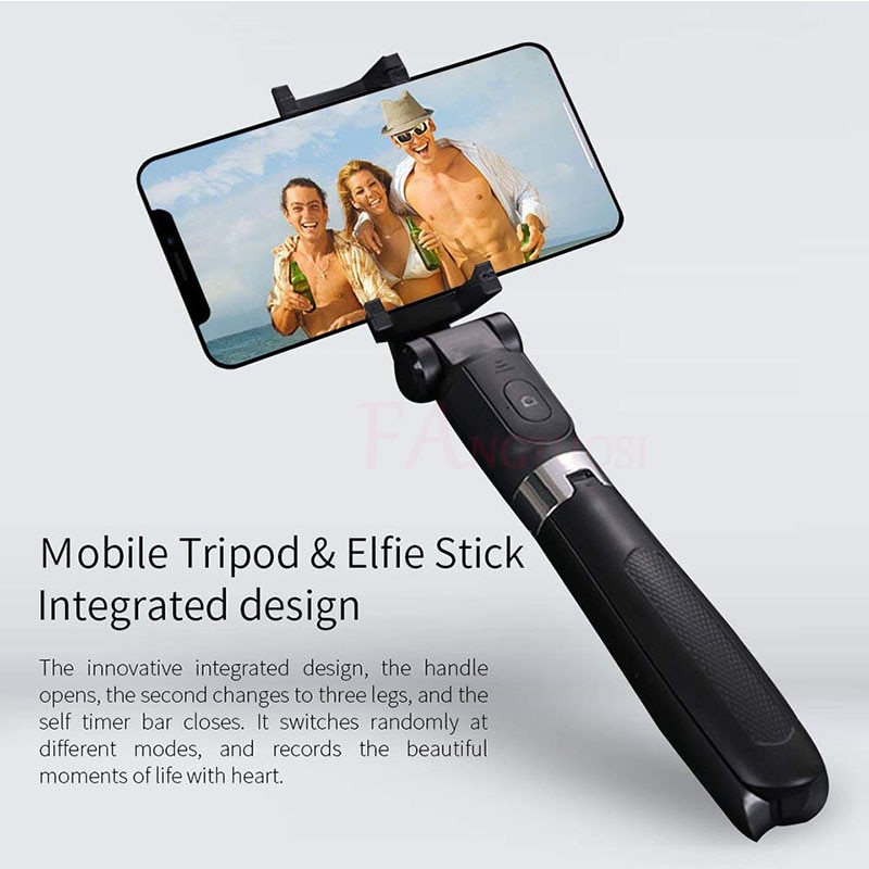 Compatible with iPhone, Tripod Selfie Stick Mobile Universal Live Triangle Bracket One
