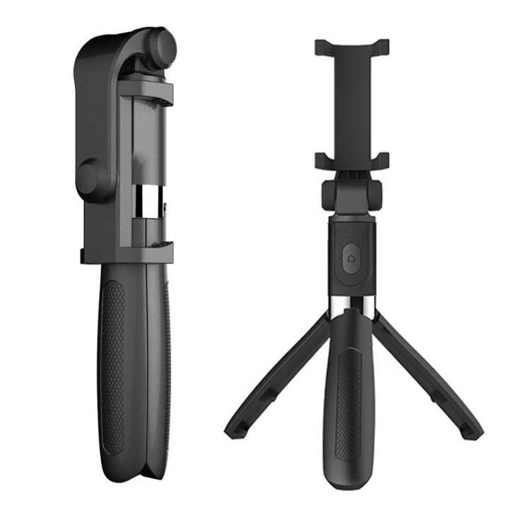 Compatible with iPhone, Tripod Selfie Stick Mobile Universal Live Triangle Bracket One