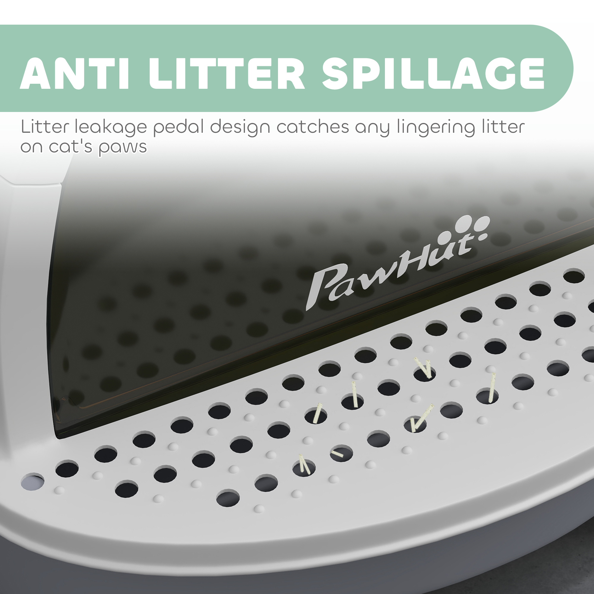 Covered Cat Litter Box with Lid, Scoop, Deodorizing Bags for Odor Control, Privacy, Easy