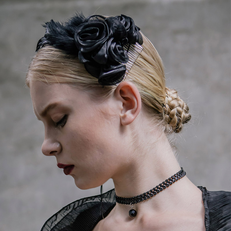 Creative Gothic Women's Flower Hair Clips