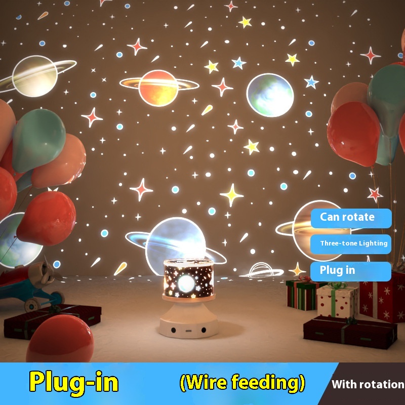 Kreative Sternlicht-Projektionslampe, Bluetooth-Stereo-Leuchtspielzeug