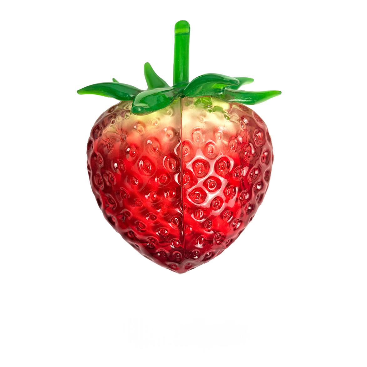 Creative Transparent Strawberry Earphone Shell