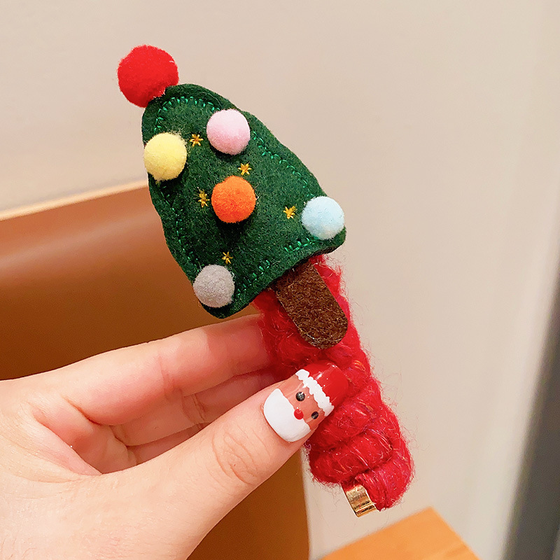 Cute Girls Elastic Rubber Band Christmas Children Telephone Wire Hair Spiral Coil Festive