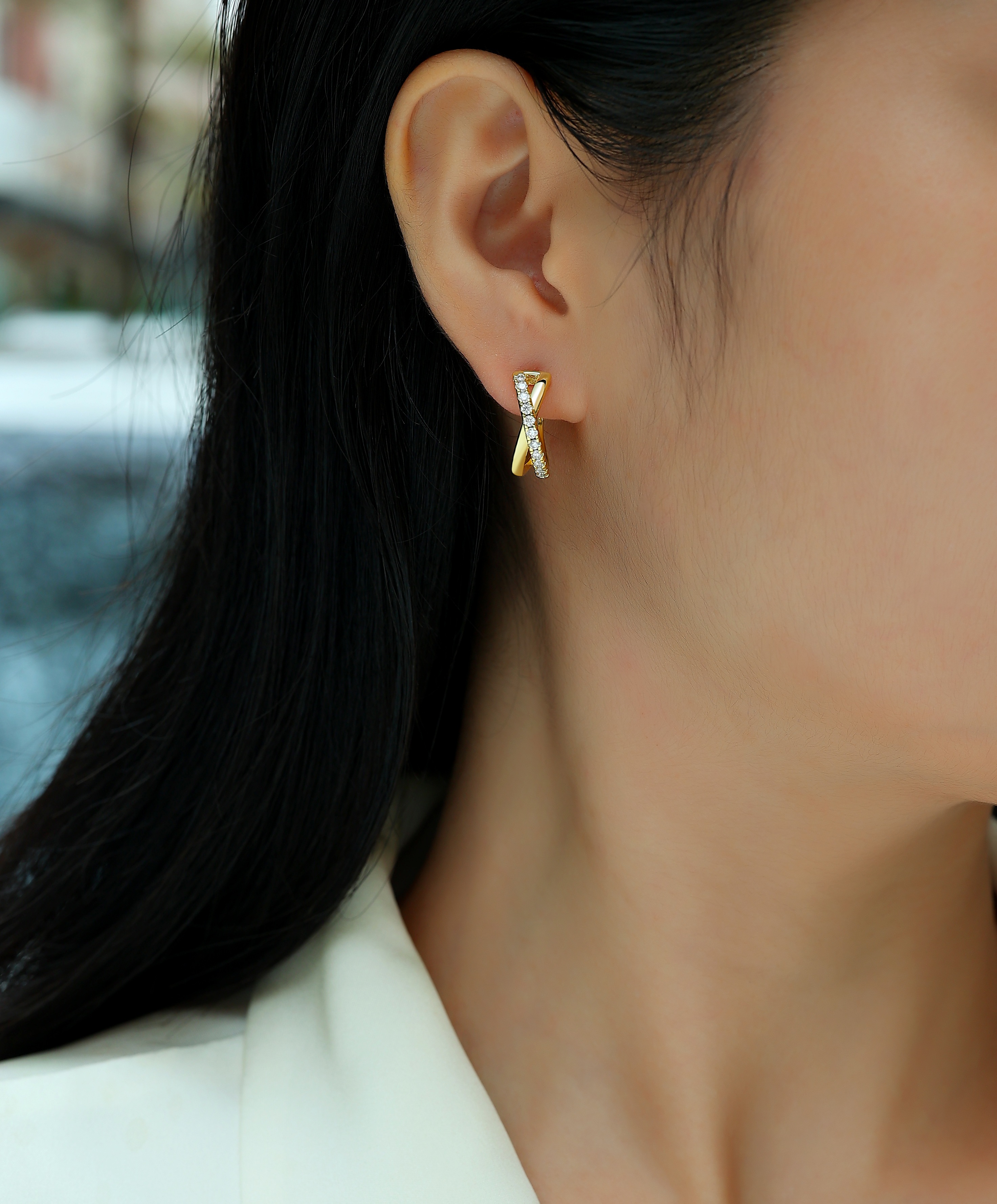 Dance Of The Dream - Premium Moissanite Luxury Fashion Light Luxury Jewelry Silver Stud