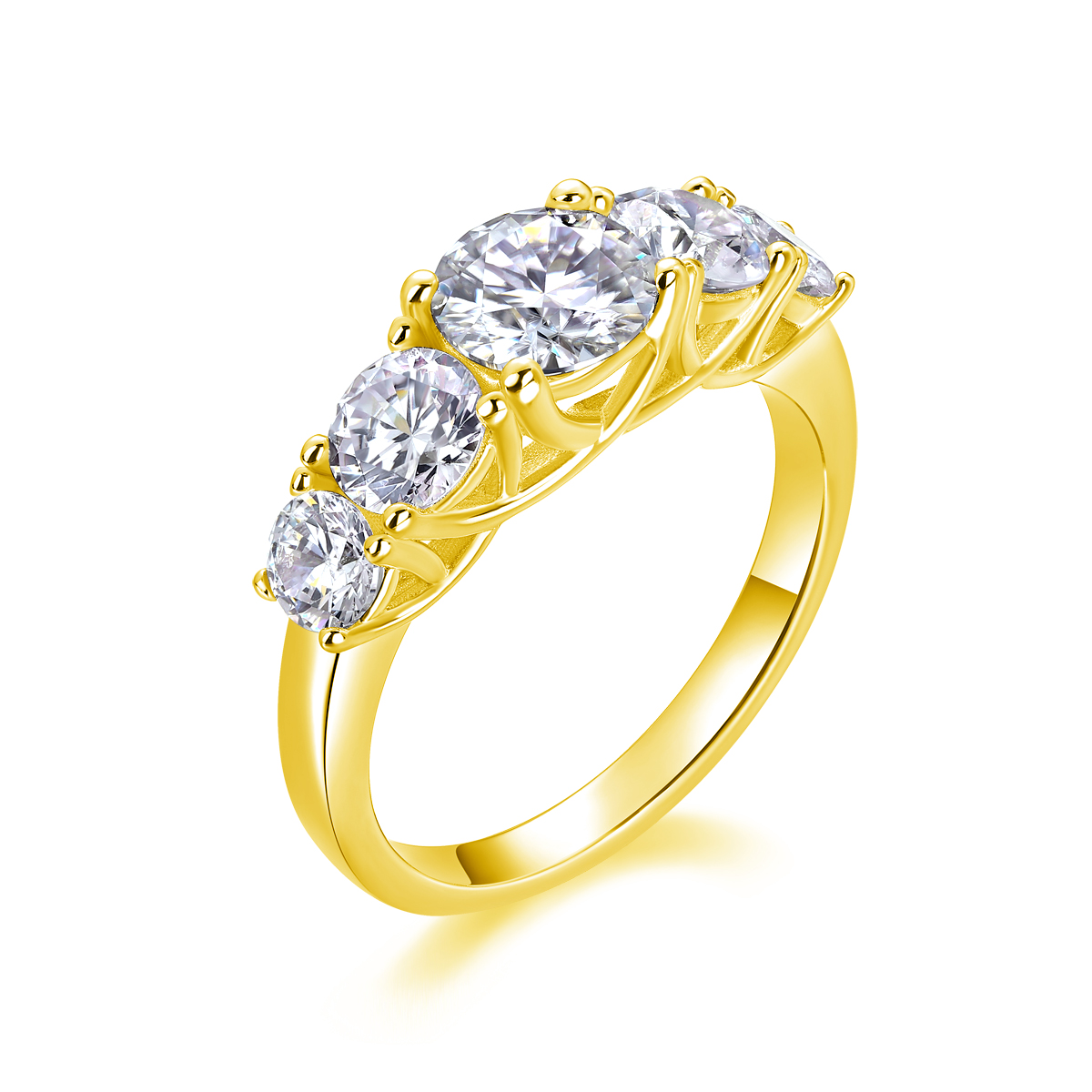 Deep Affection - Set With 1-carat Top-quality Moissanite Silver And Platinum-plated