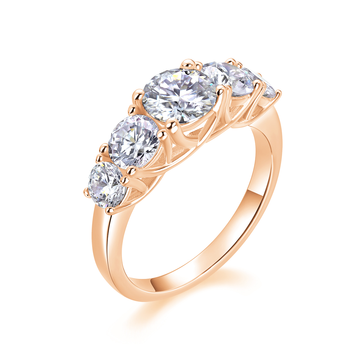 Deep Affection - Set With 1-carat Top-quality Moissanite Silver And Platinum-plated