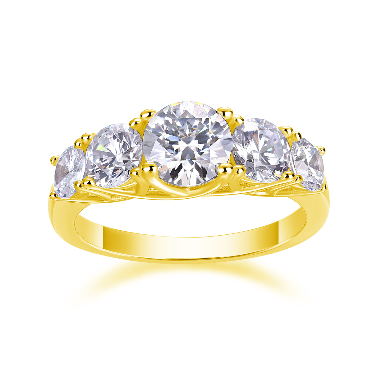 Deep Affection - Set With 1-carat Top-quality Moissanite Silver And Platinum-plated