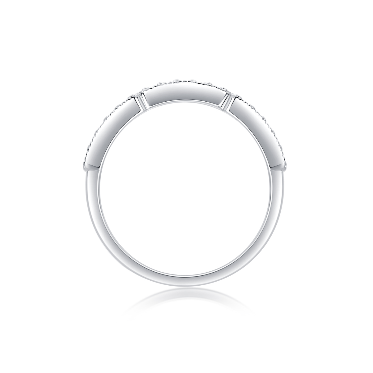 Deep Sea Secret Realm - A Wedding Ring Set With Top-quality Moissanite Silver And
