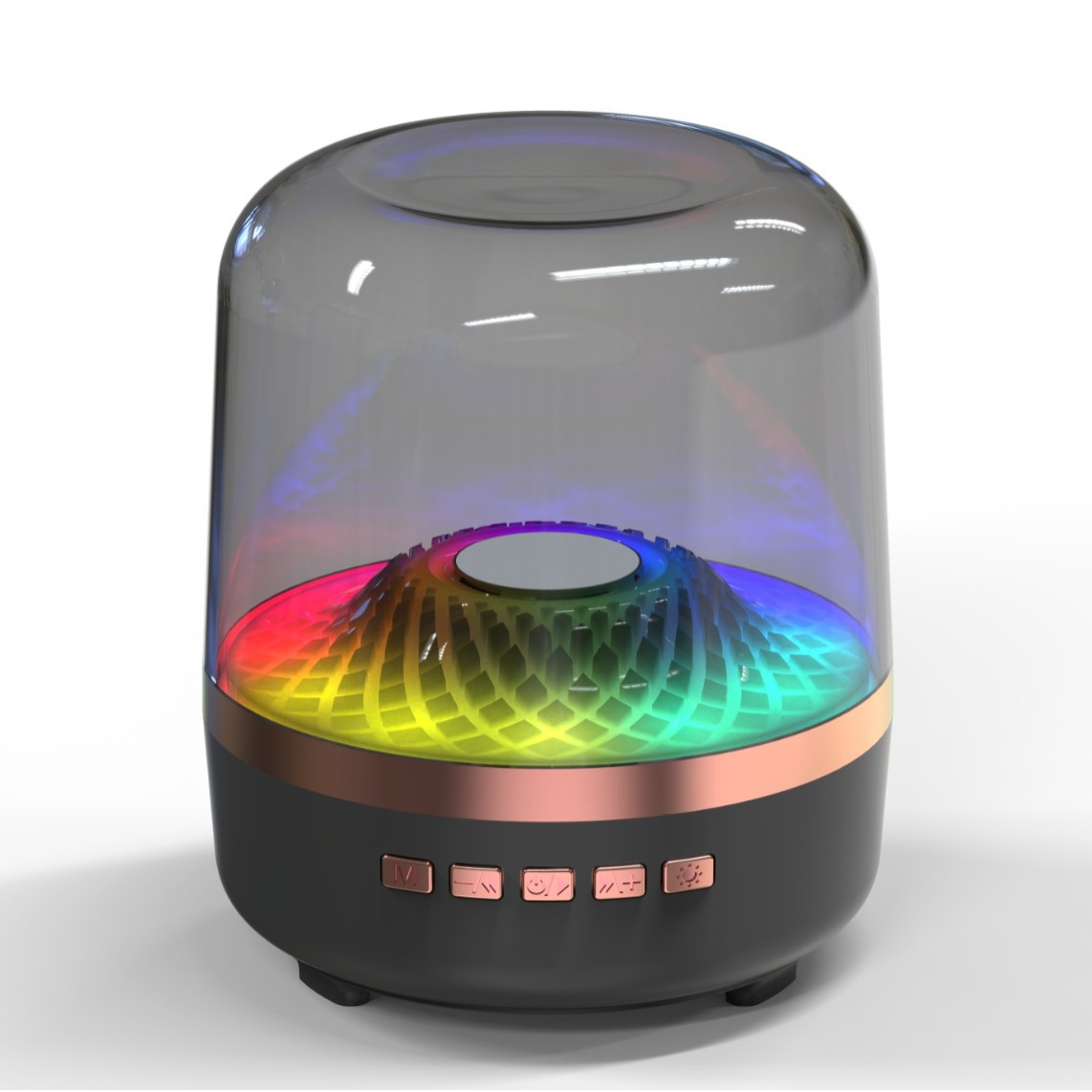 Stoni sabvufer Bluetooth Audio Black Gold zvučnik