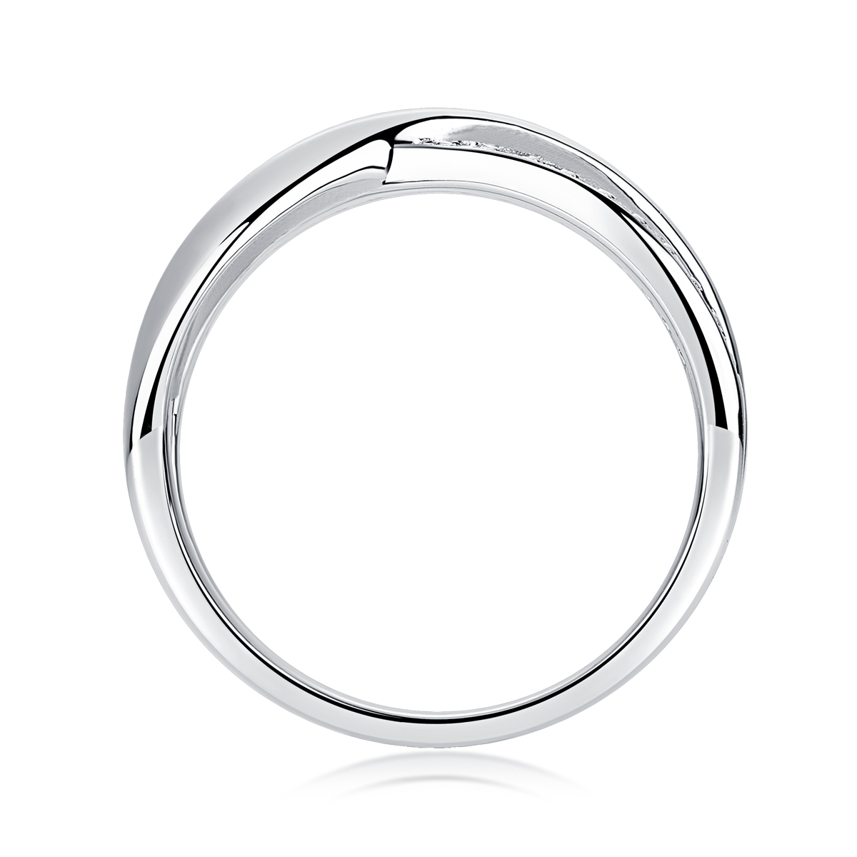 Dexterous Encircle - Set With Top-quality Moissanite Silver And Platinum-plated Diamond