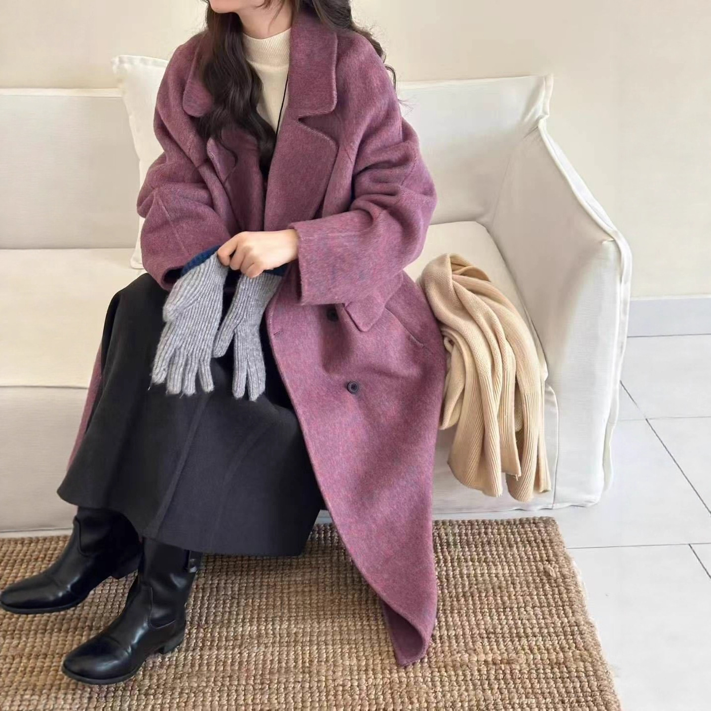 Dongdaemun Double Faced Wool Coat