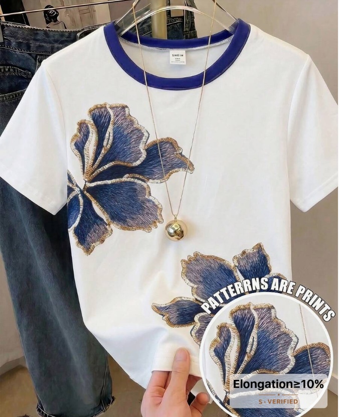 Dopamine Colorful Printed Short-sleeve T-shirt 3D Printed Short Sleeve