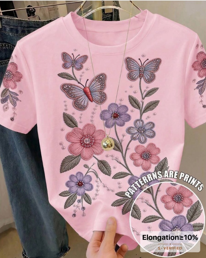 Dopamine Colorful Printed Short-sleeve T-shirt 3D Printed Short Sleeve