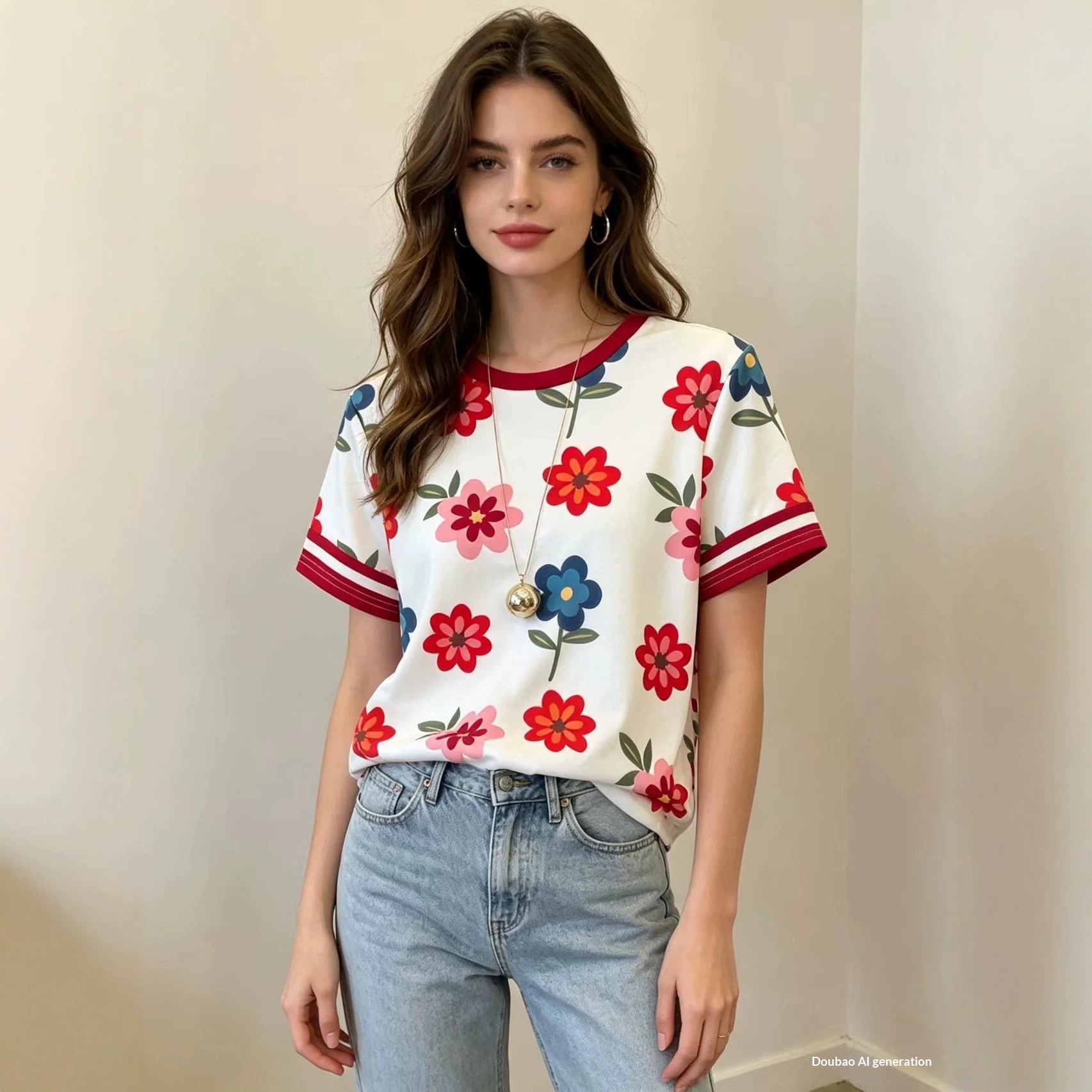 Dopamine Colorful Printed Short-sleeve T-shirt 3D Printed Short Sleeve