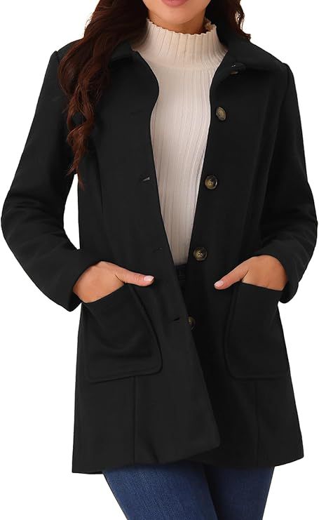 Double-breasted Long-sleeve Lapel Wool-lined Casual Coat
