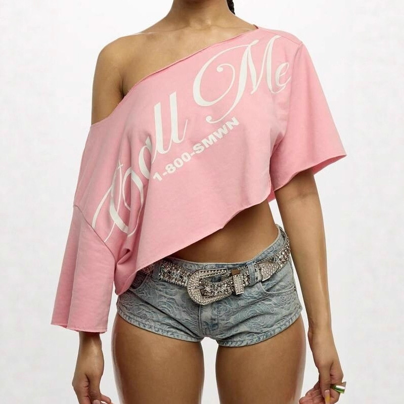 Dropped-shoulder Short-sleeve T-shirt Versatile And Figure-flattering Top