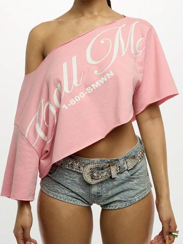 Dropped-shoulder Short-sleeve T-shirt Versatile And Figure-flattering Top