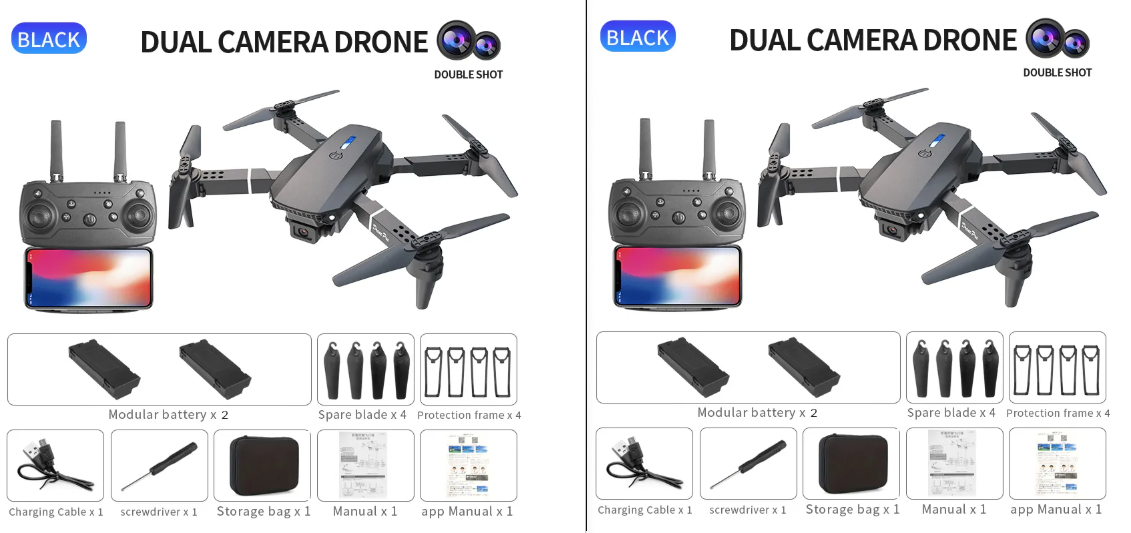 E88Pro Dual Camera Dual Electric Drone