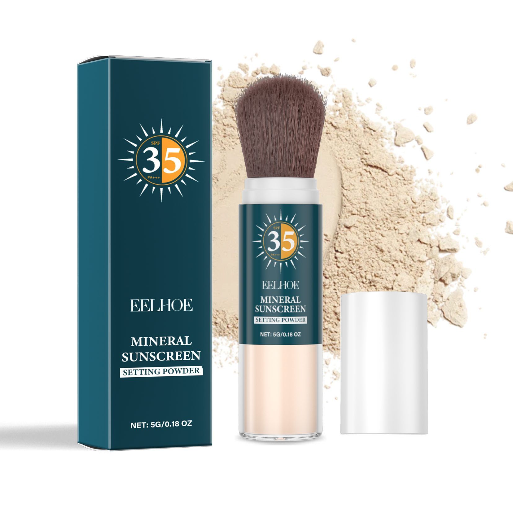 EELHOE Mineral Face Sun Care Finishing Powder, 5 g