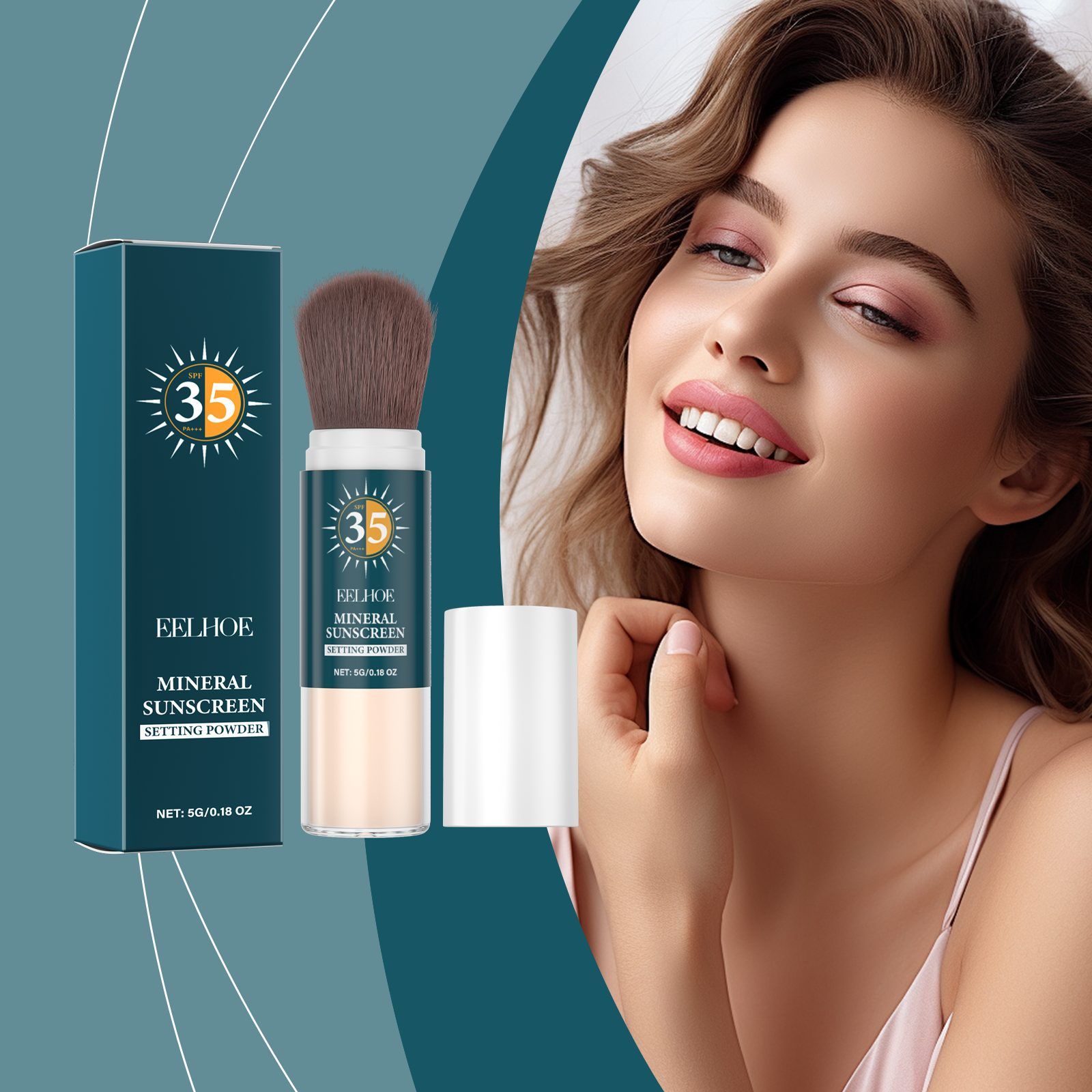 EELHOE Mineral Face Sun Care Finishing Powder, 5 g
