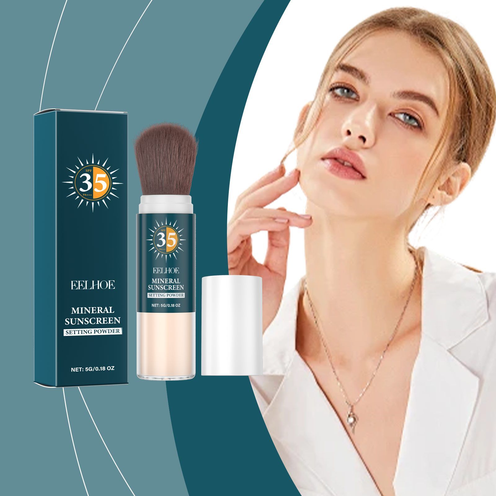 EELHOE Mineral Face Sun Care Finishing Powder, 5 g