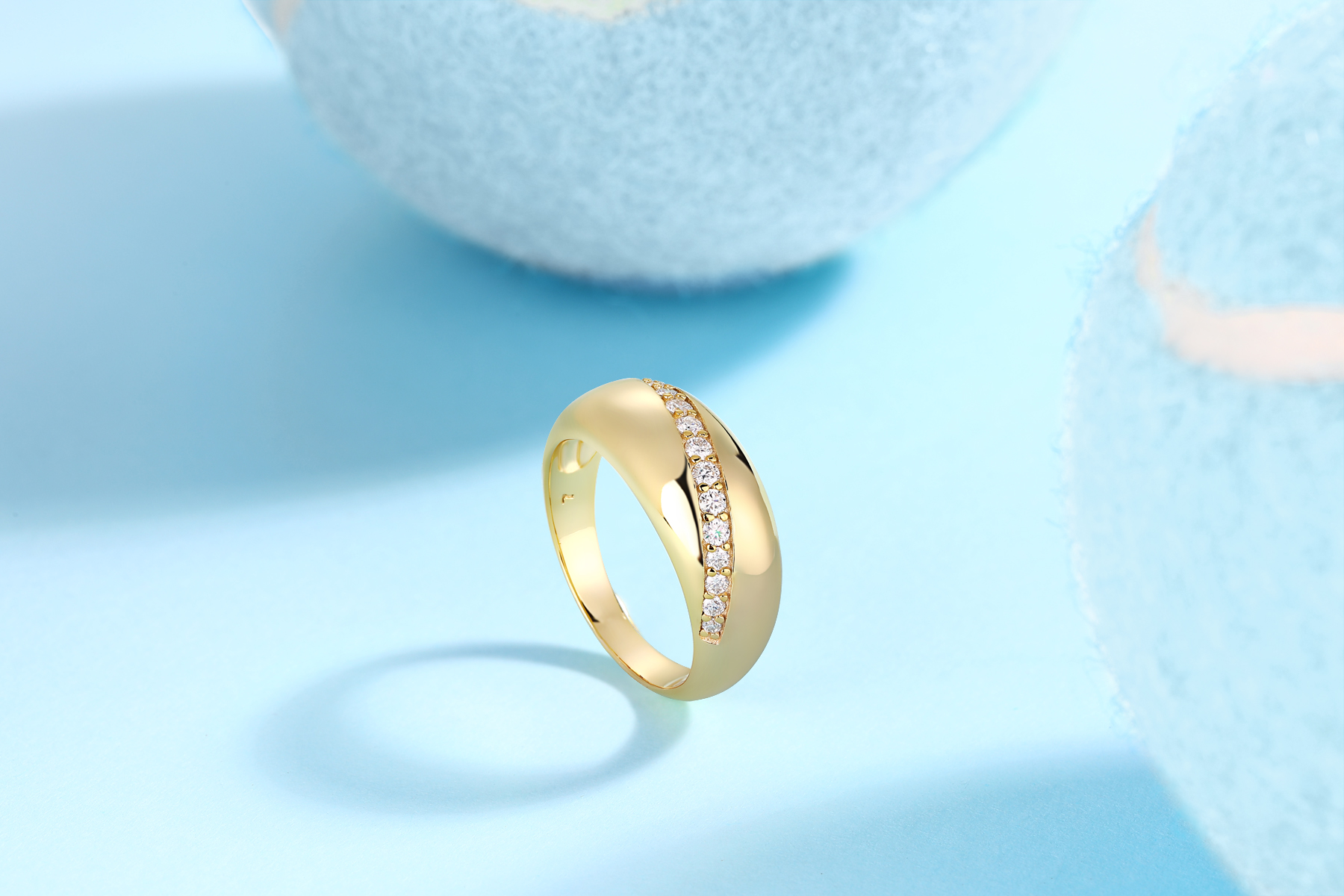 Elegant And Simple - A Luxurious And Fashionable Light Luxury Jewelry Silver Ring Set With