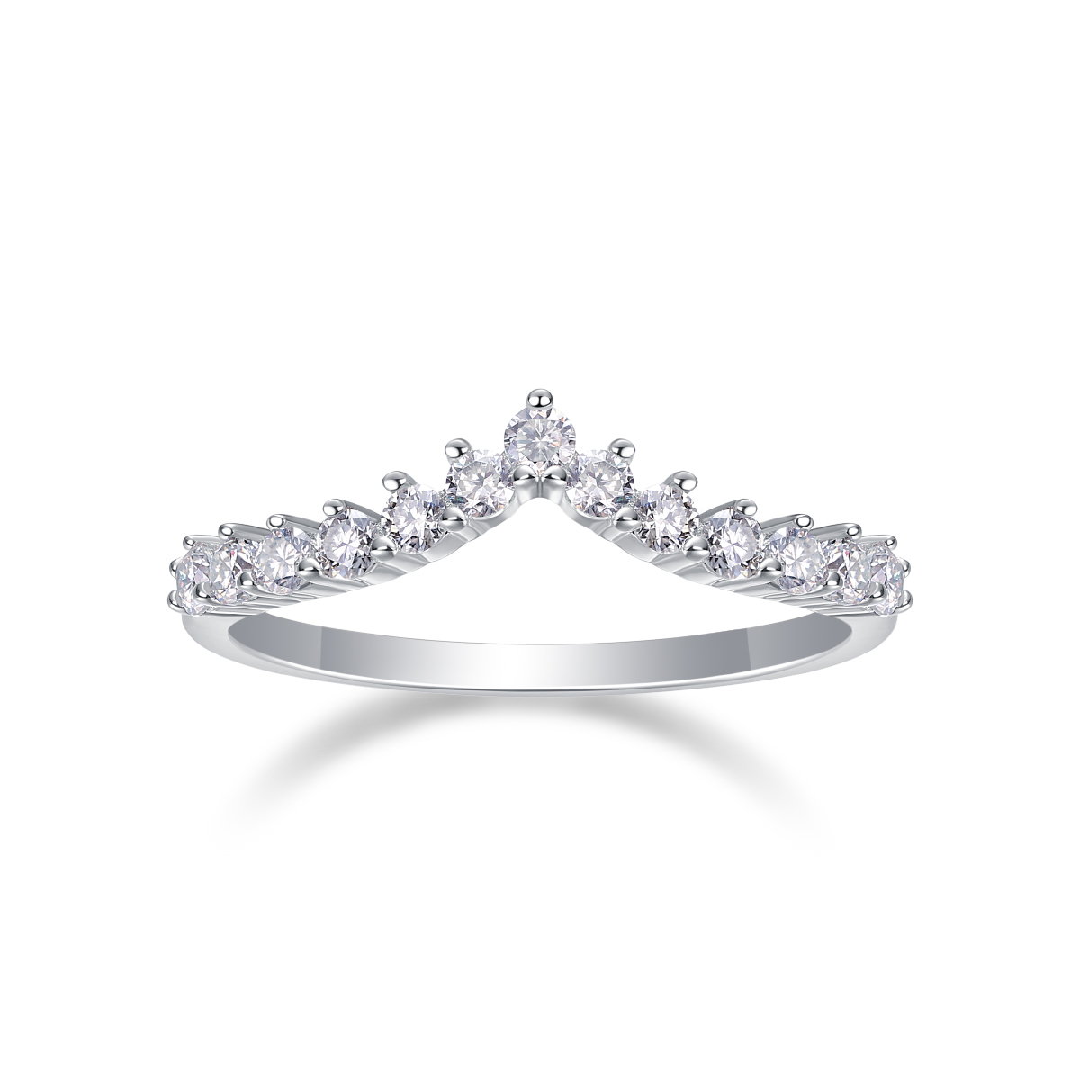 Embrace Yourself - A Wedding Ring Set With Top-quality Moissanite Silver And