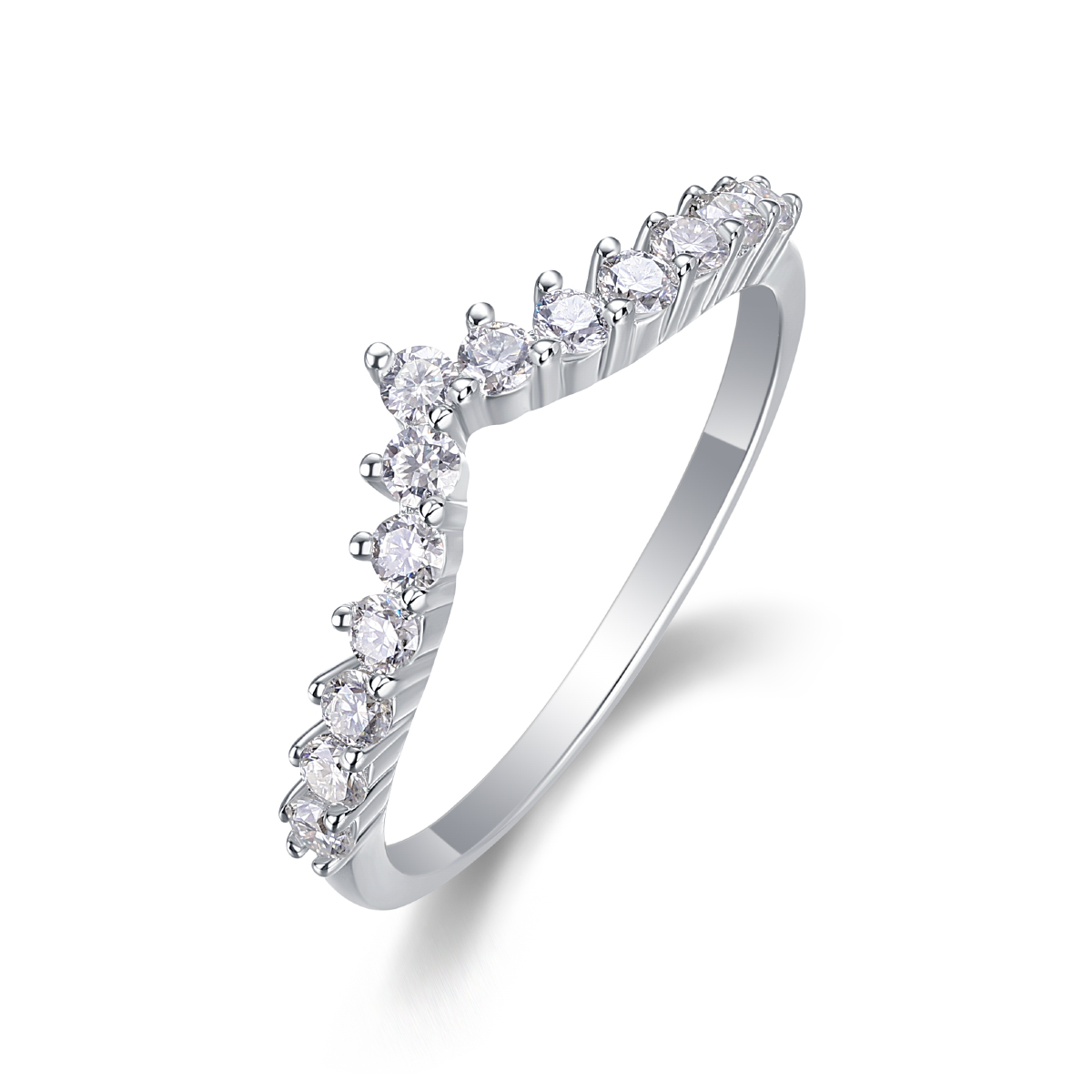 Embrace Yourself - A Wedding Ring Set With Top-quality Moissanite Silver And
