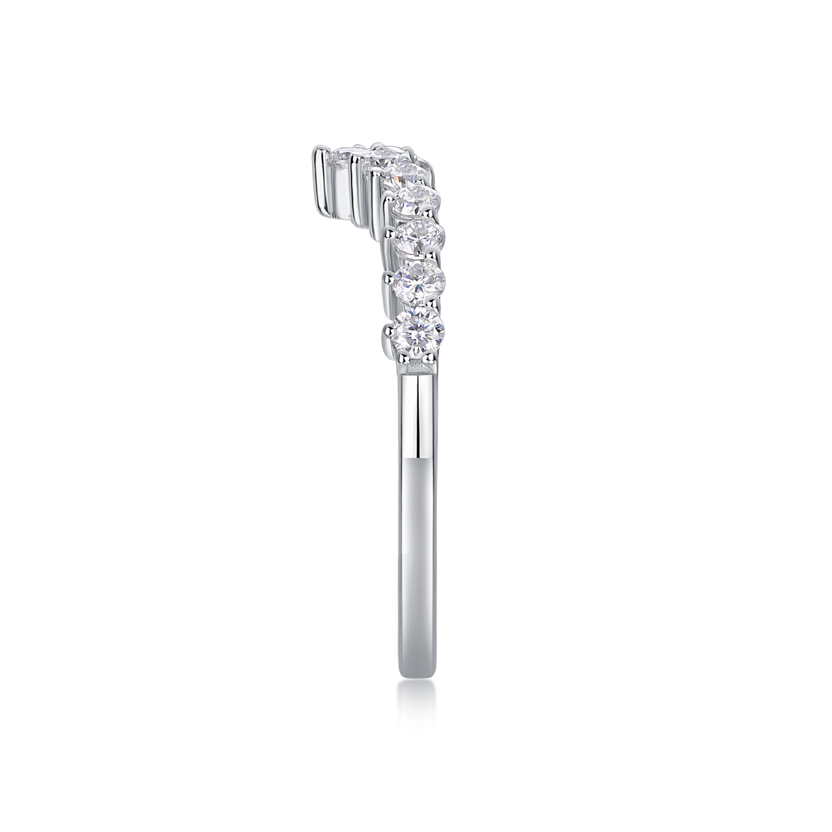 Embrace Yourself - A Wedding Ring Set With Top-quality Moissanite Silver And