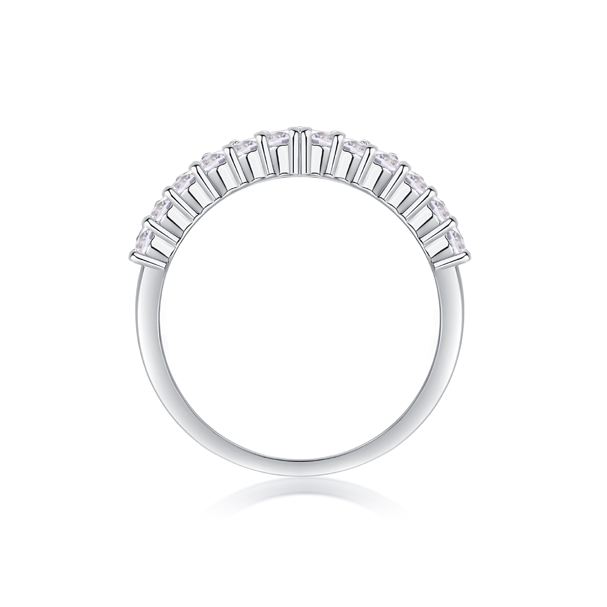 Embrace Yourself - A Wedding Ring Set With Top-quality Moissanite Silver And