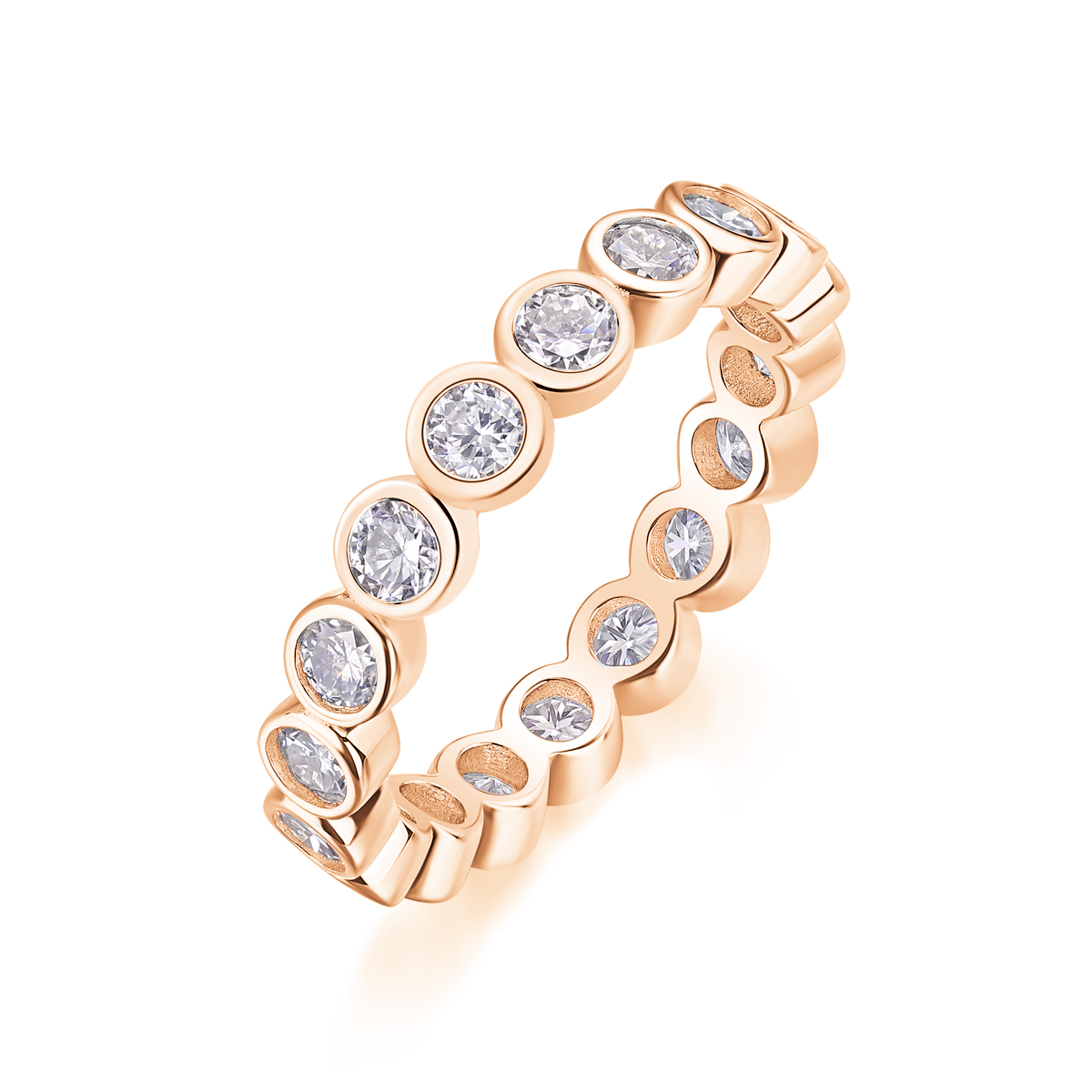 Emerging From The Cocoon - A Wedding Ring Set With Top-quality Moissanite Silver And