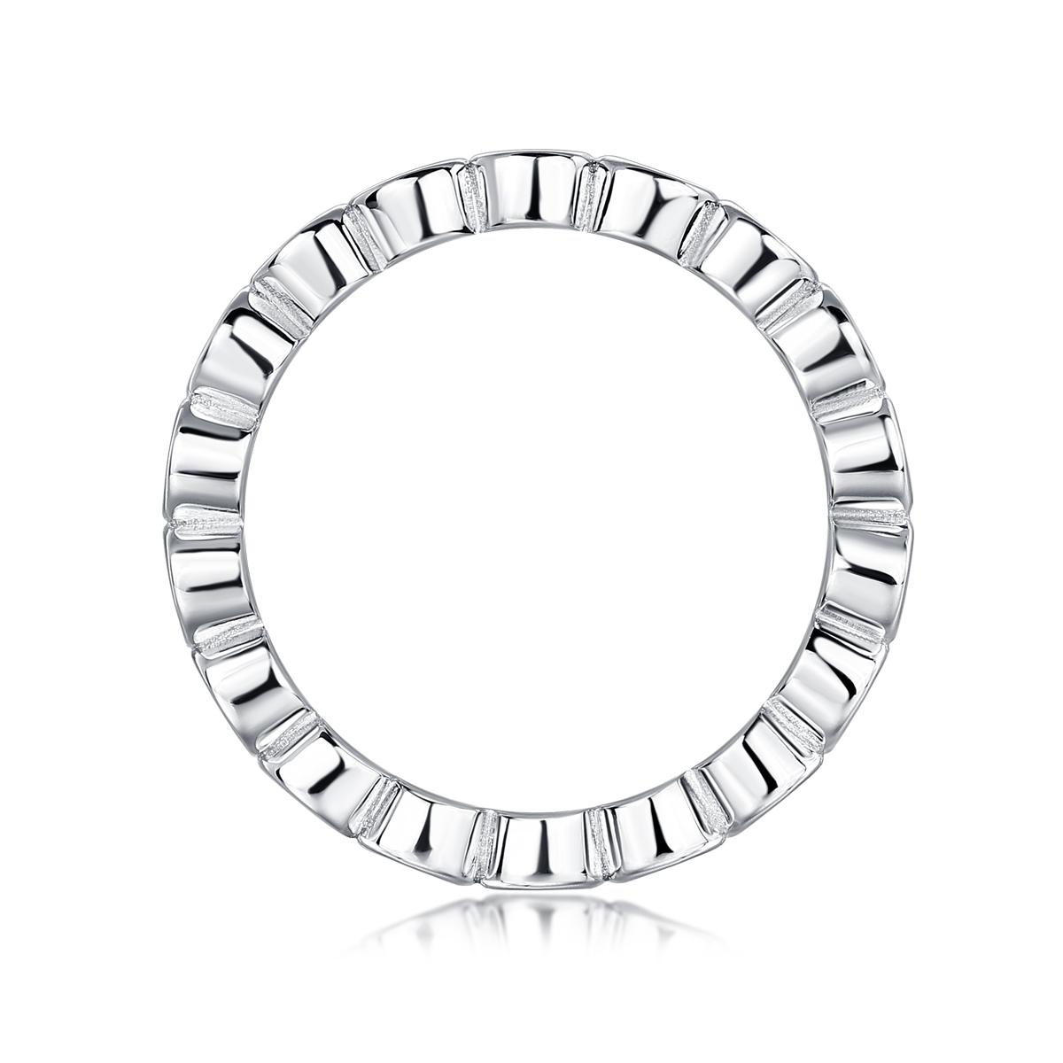 Emerging From The Cocoon - A Wedding Ring Set With Top-quality Moissanite Silver And