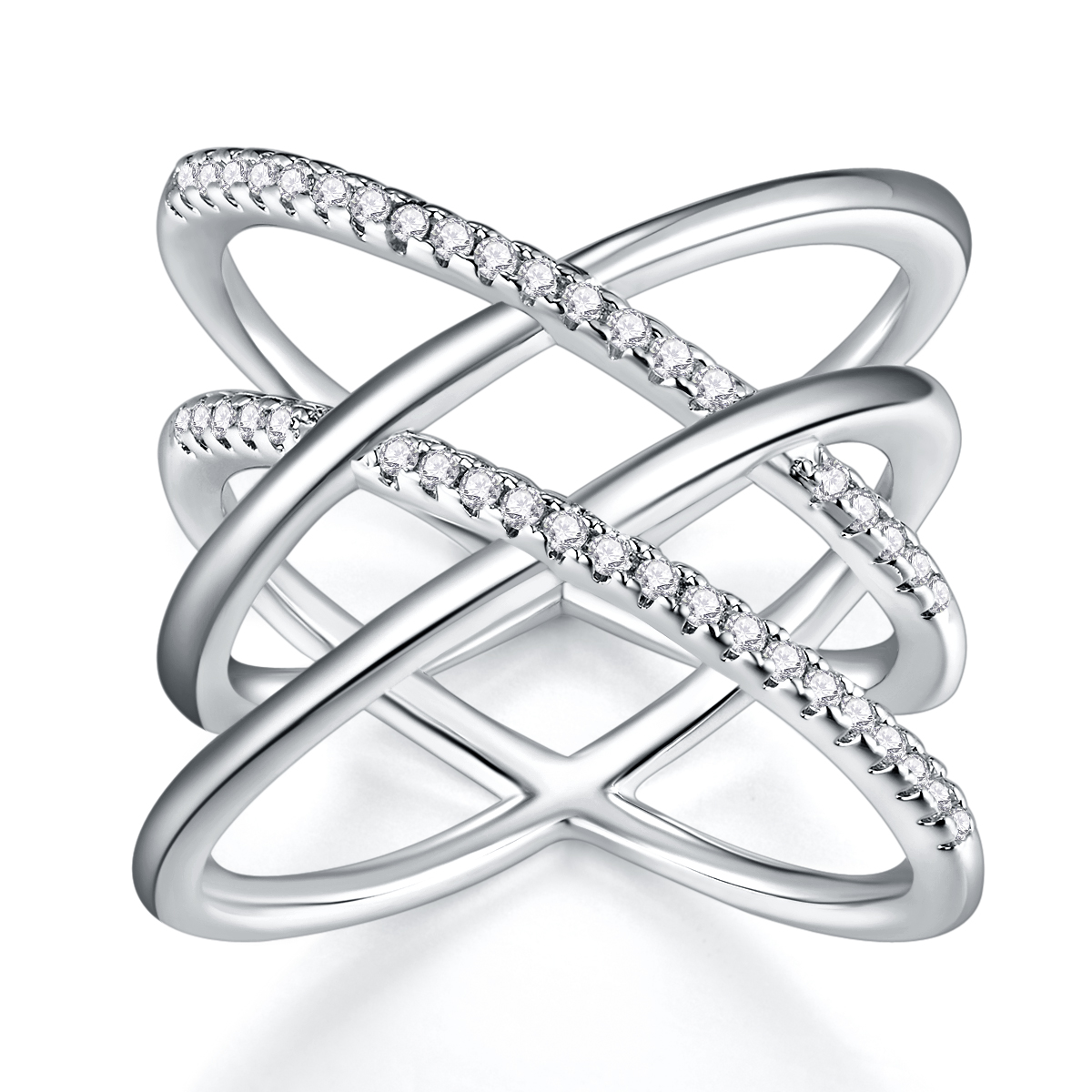 Enchanting And Wondrous Realm - A Wedding Ring Set With Top-quality Moissanite Silver And