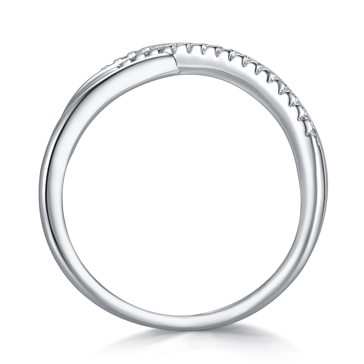Enchanting And Wondrous Realm - A Wedding Ring Set With Top-quality Moissanite Silver And