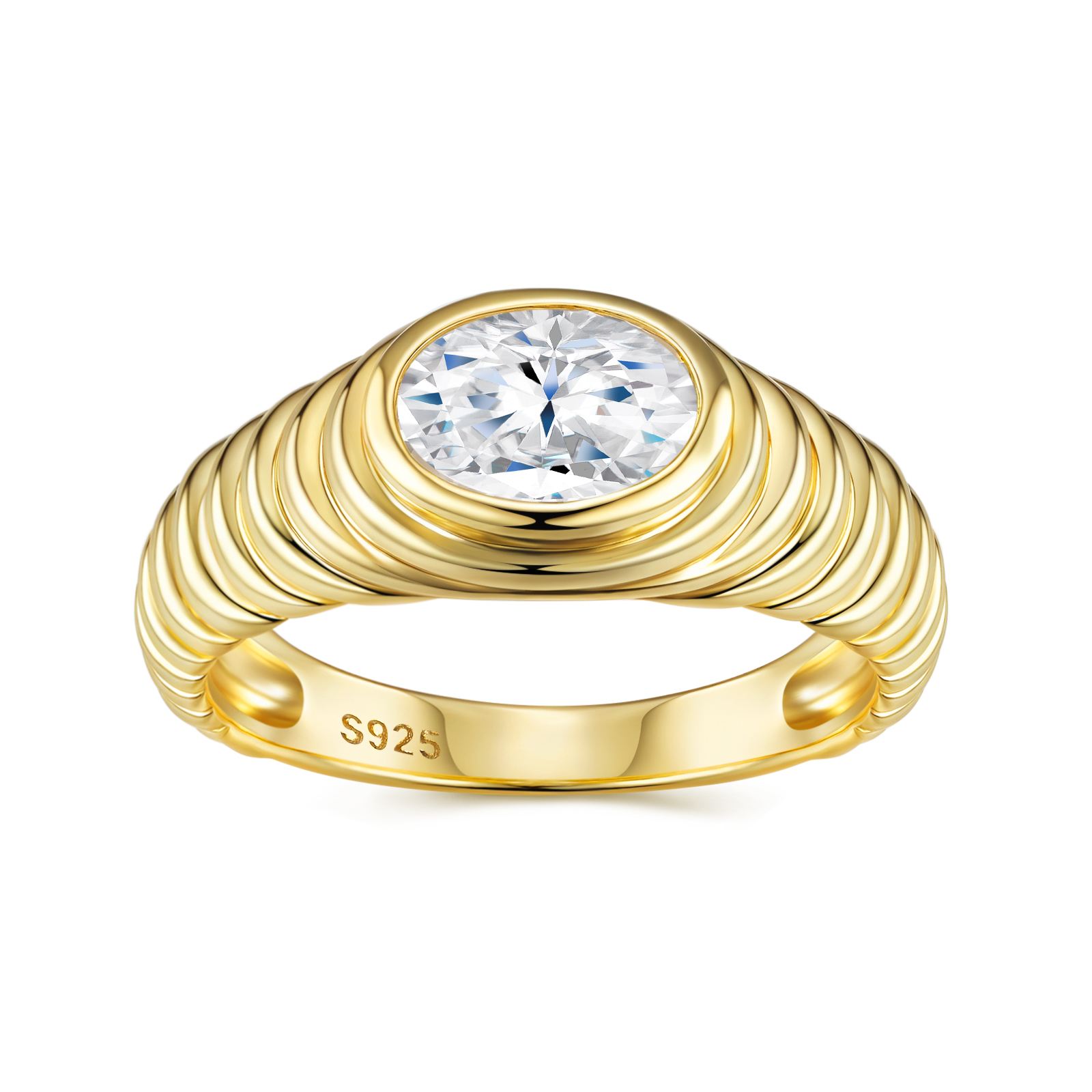 Engraved With Top-quality Moissanite, This Luxurious And Fashionable Minimalist Jewelry