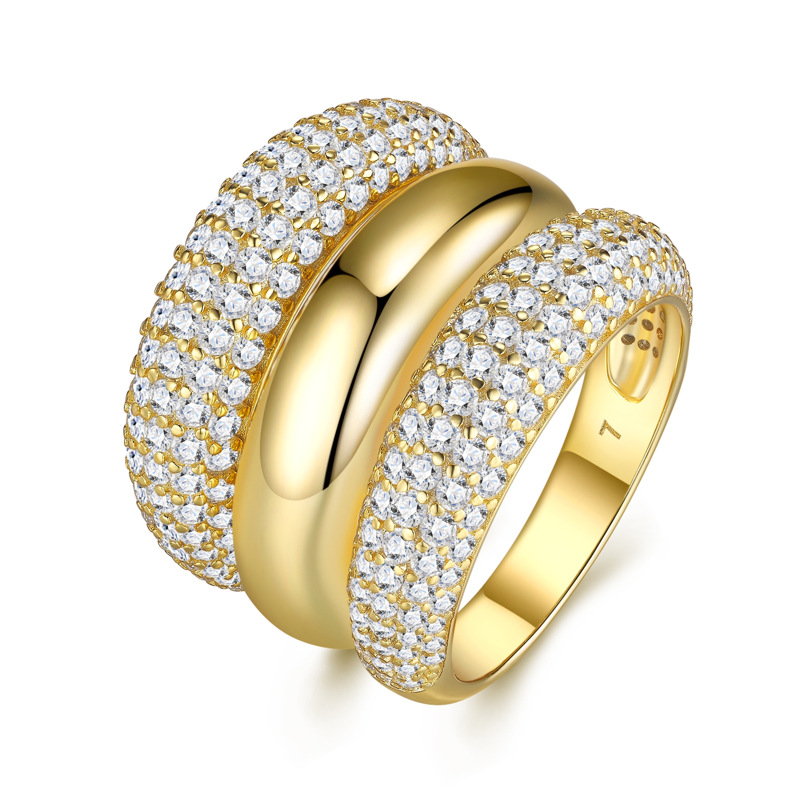 Engraved With Top-quality Moissanite, This Luxurious And Fashionable Minimalist Jewelry